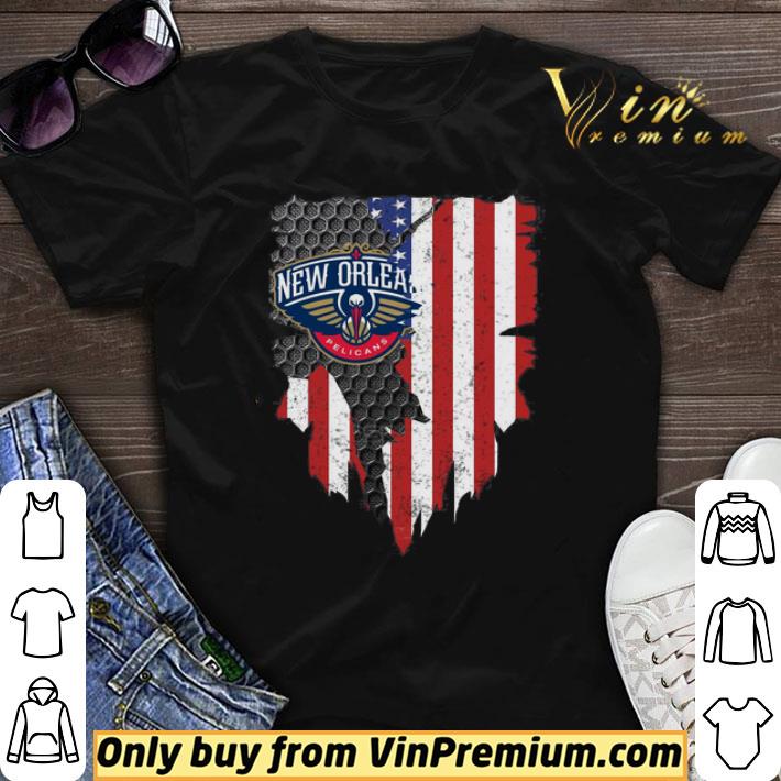 New Orleans Pelicans Inside American Flag shirt sweater