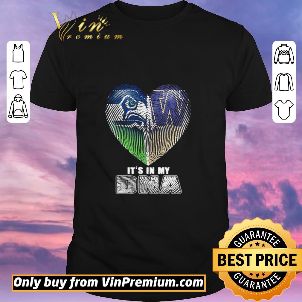 Awesome Seattle seahawks and winnipeg blue bombers heart it’s in my dna shirt sweater