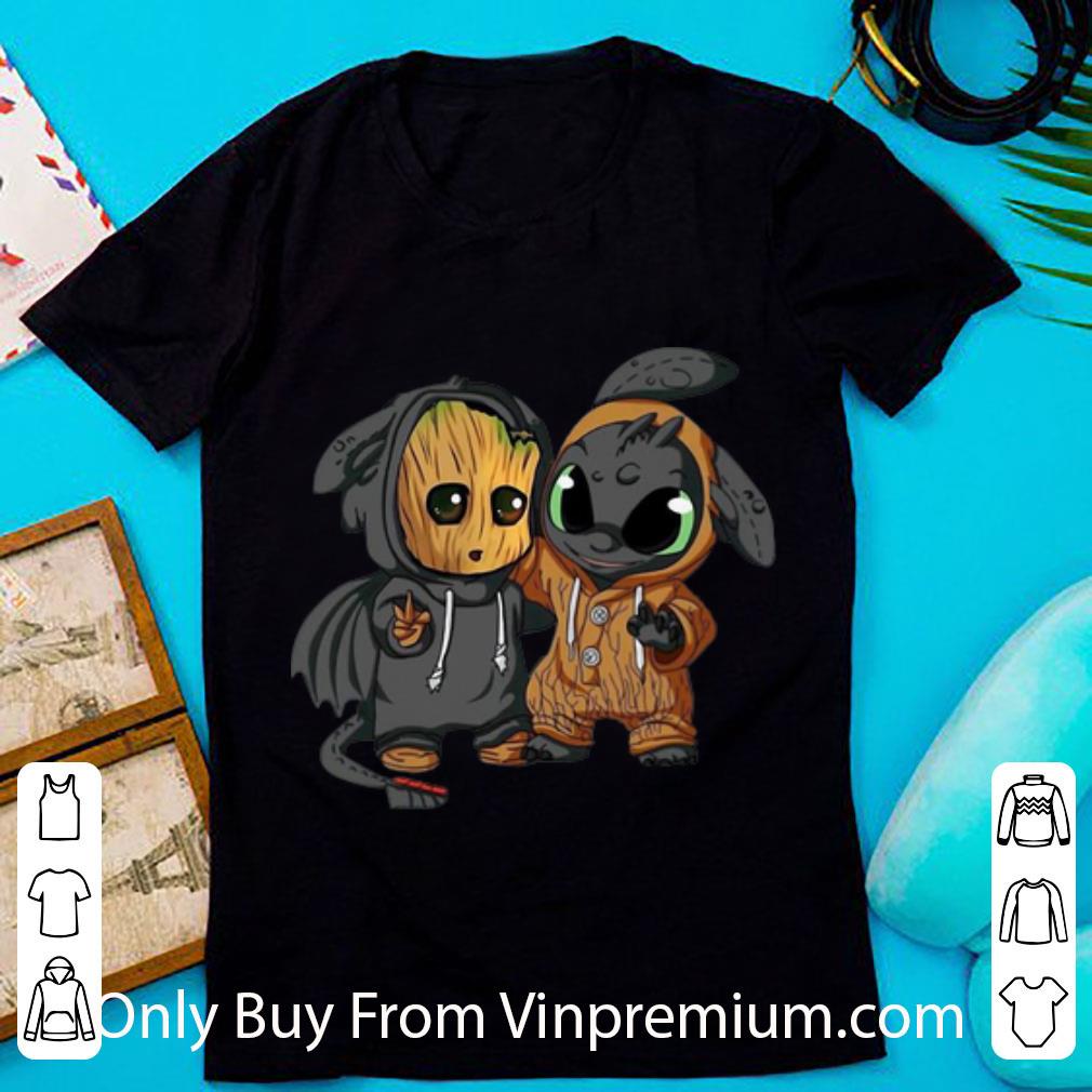 Top Baby Stitch And Baby Groot shirt