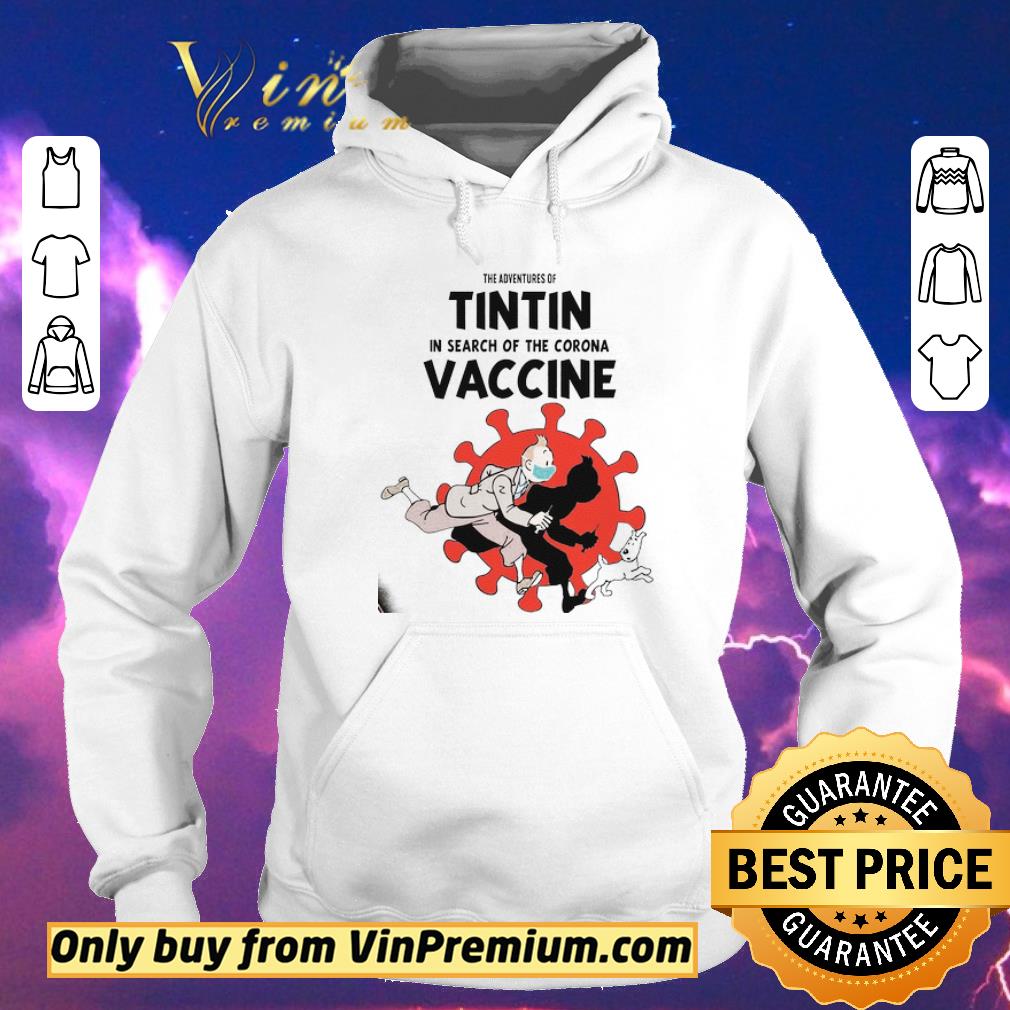 dc2f5c82 funny the adventures of tintin in search of the corona vaccine shirt sweater 4 - Funny The Adventures Of Tintin In Search Of The Corona Vaccine shirt sweater