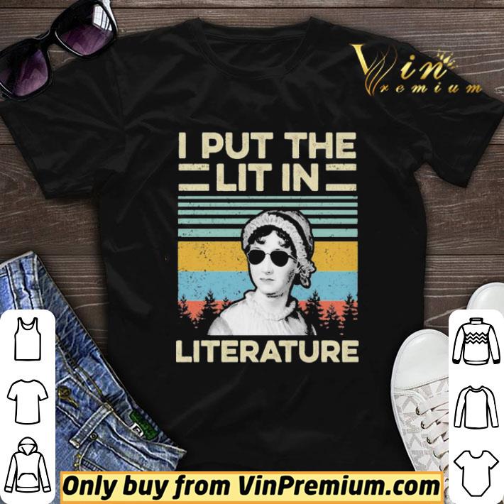 Jane Austen I put the lit in literature vintage shirt sweater