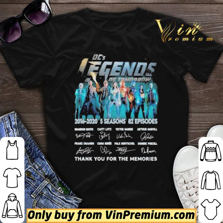 Dc’s legends of tomorrow 2016 2020 5 seasons 82 episodes thank you for the memories signatures shirt sweater