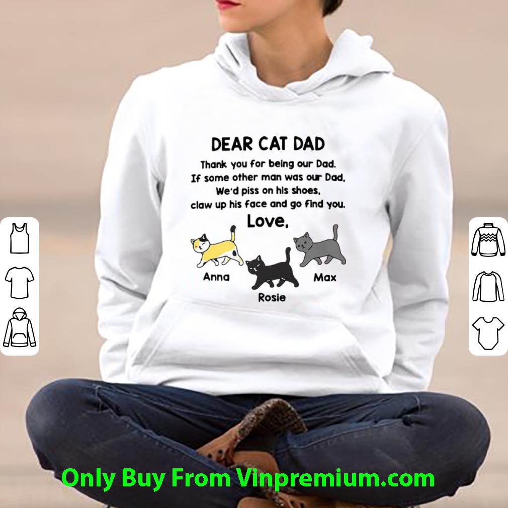 e2a72056 official dear cat dad thank you for being our dad father s day shirt 4 - Official Dear Cat Dad Thank You For Being Our Dad Father's Day shirt