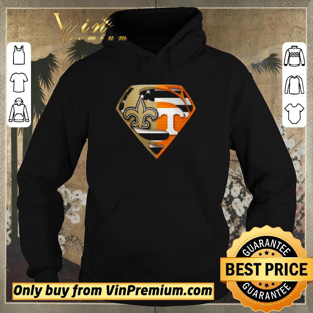 e3757264 funny superman new orleans saints and tennessee volunteers shirt sweater 4 - Funny Superman New Orleans Saints and Tennessee Volunteers shirt sweater