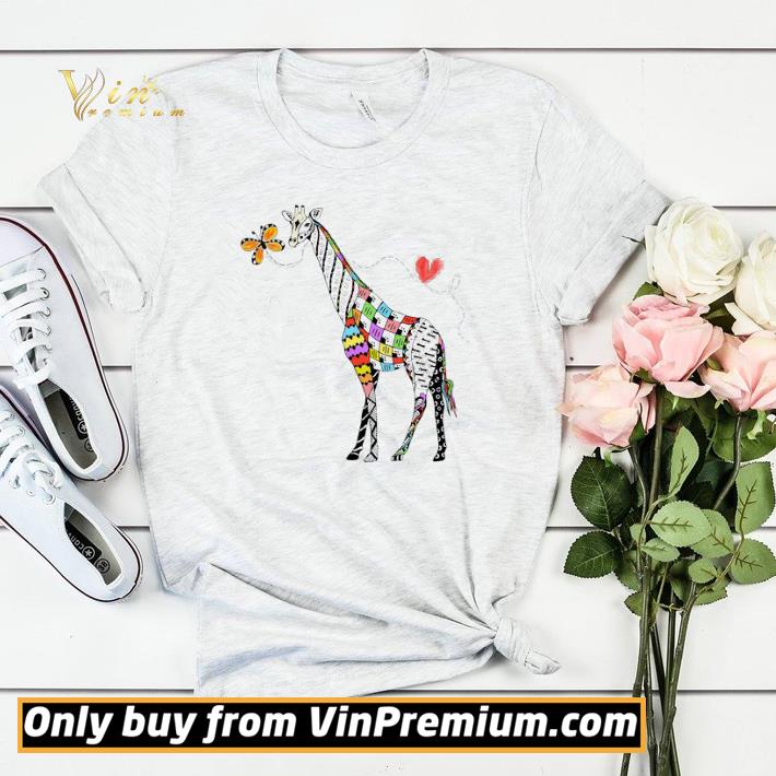 e8704bde giraffe zentangle rainbow shirt sweater 4 - Giraffe Zentangle Rainbow shirt sweater