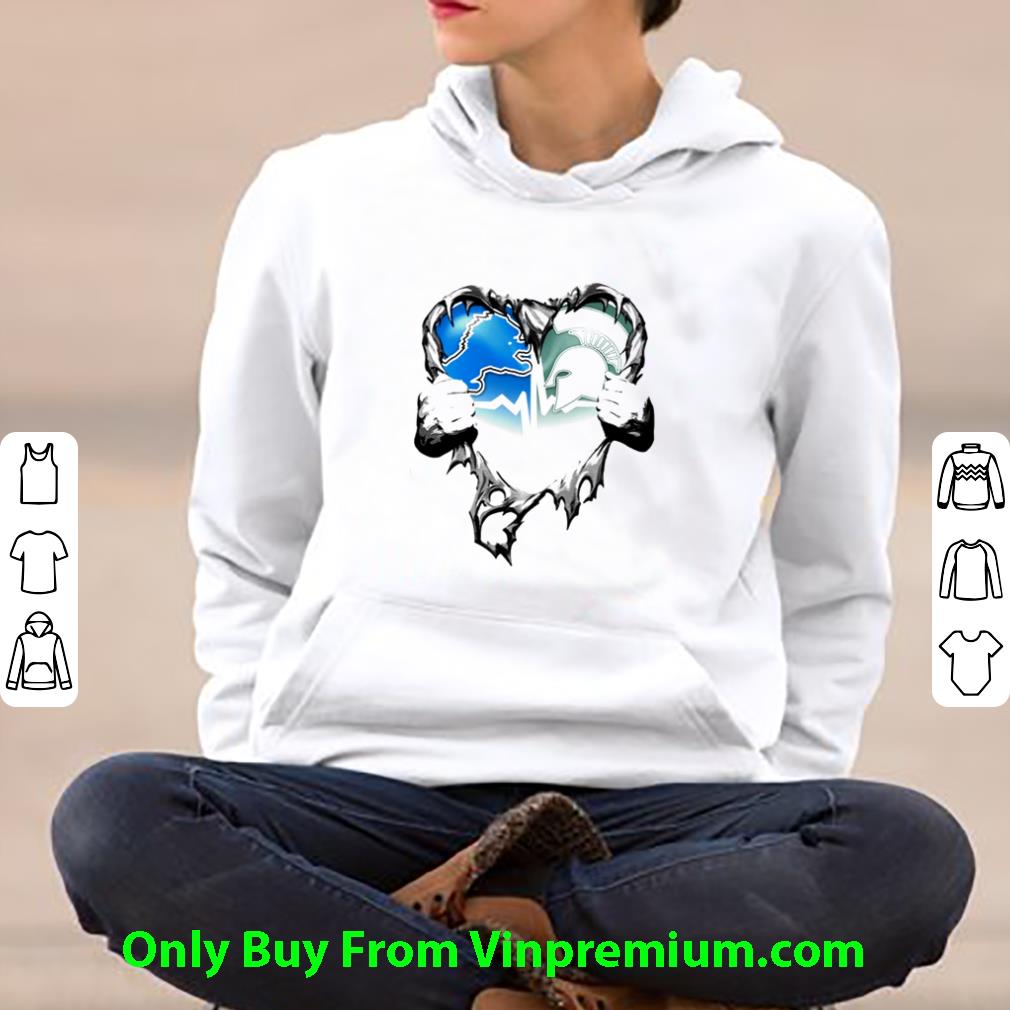 e9ed61f3 nice detroit lions vs michigan state spartans blood inside me heart shirt 4 - Nice Detroit Lions Vs Michigan State Spartans Blood Inside Me Heart shirt
