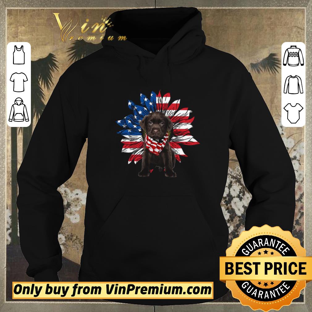 Original Chocolate Labs Sunflowers American Flag shirt sweater f1c5e0c1 original chocolate labs sunflowers american flag shirt sweater 4 - Original Chocolate Labs Sunflowers American Flag shirt sweater