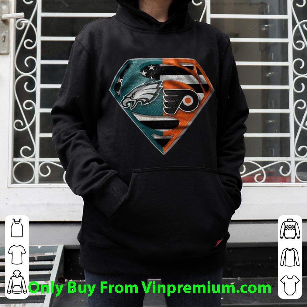 f85f15ac premium superman philadelphia eagles and philadelphia flyers shirt 4 - Premium Superman Philadelphia Eagles And Philadelphia Flyers shirt