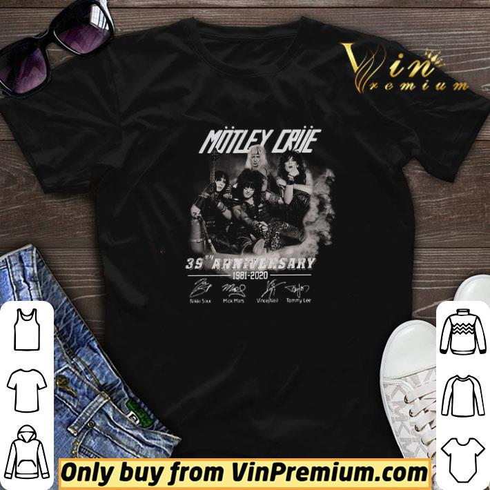 Motley Crue 39th Anniversary 1981 2020 Signature shirt sweater