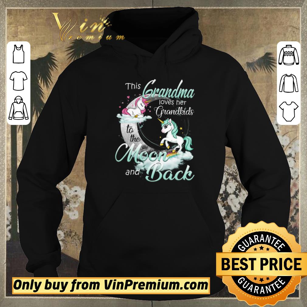 fcaa9289 funny awesome unicorn this grandma loves her grandkids to the moon and back shirt sweater 4 - Funny Awesome Unicorn This Grandma Loves Her Grandkids To The Moon And Back shirt sweater