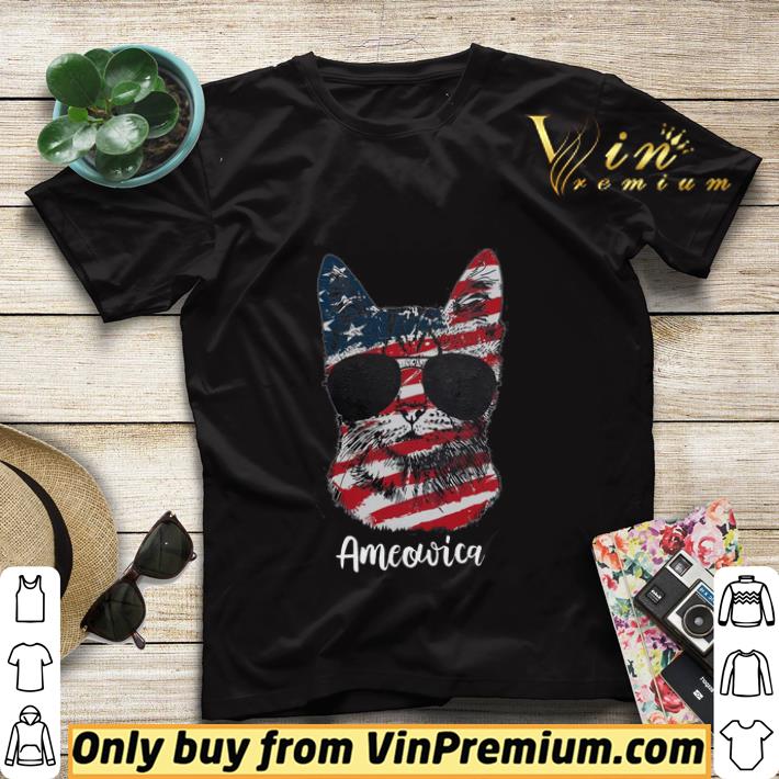 00664c1d ameowica cat american flag shirt sweater 4 - Ameowica Cat American Flag shirt sweater