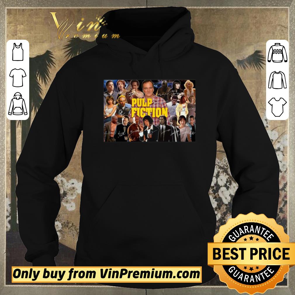 03ddb0c3 original pulp fiction 1994 movie characters signatures poster shirt 4 - Original Pulp fiction 1994 movie characters signatures poster shirt
