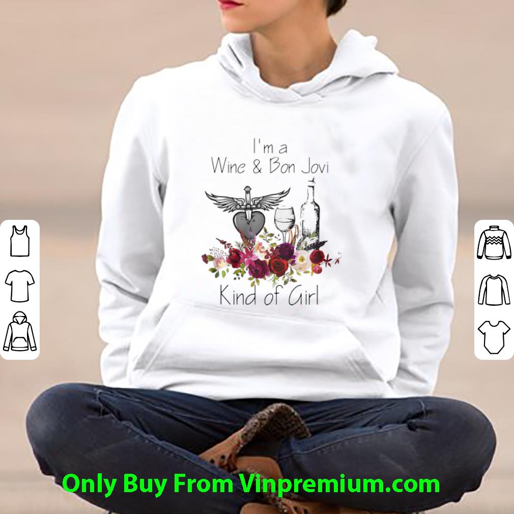 054ce5f3 premium i m wine and bon jovi kind of girl floral shirt 4 - Premium I’m Wine And Bon Jovi Kind Of Girl Floral shirt