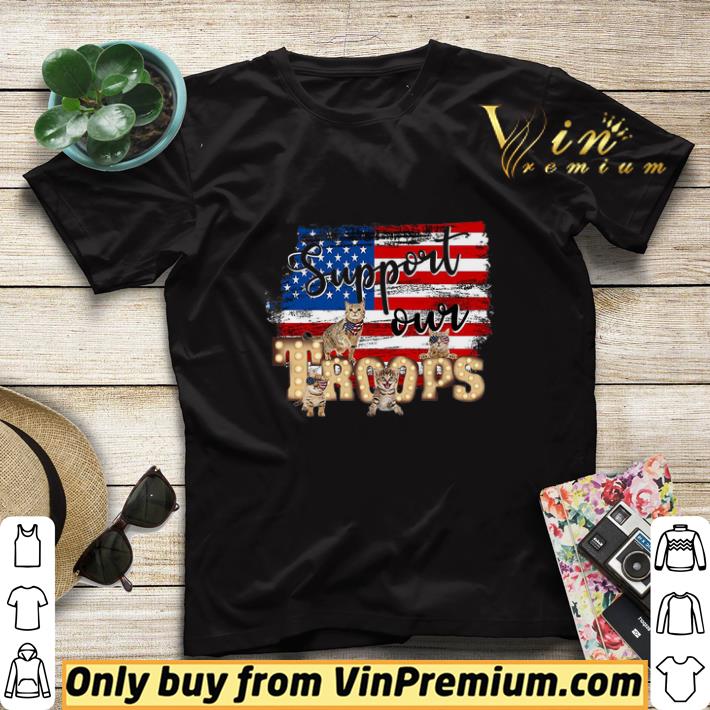 0658ffe1 cats support our troops american flag happy 4th of july shirt sweater 4 - Cats Support Our Troops American Flag Happy 4th Of July shirt sweater
