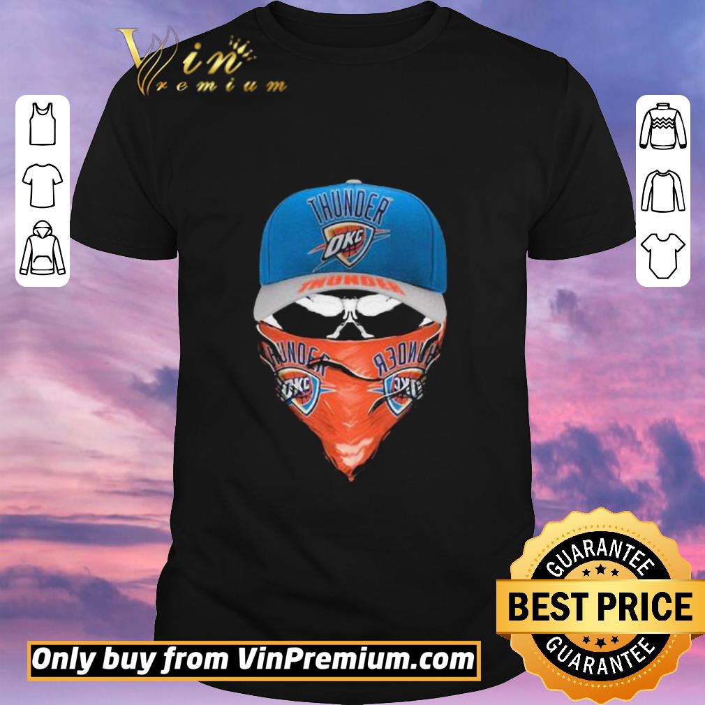 Pretty Skull mask oklahoma city thunder basketball shirt sweater