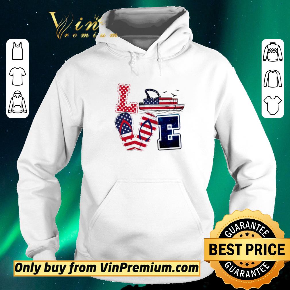 Official Pontoon boat love flip flop America flag 4th of July shirt sweater 087248d2 official pontoon boat love flip flop america flag 4th of july shirt sweater 4 - Official Pontoon boat love flip flop America flag 4th of July shirt sweater