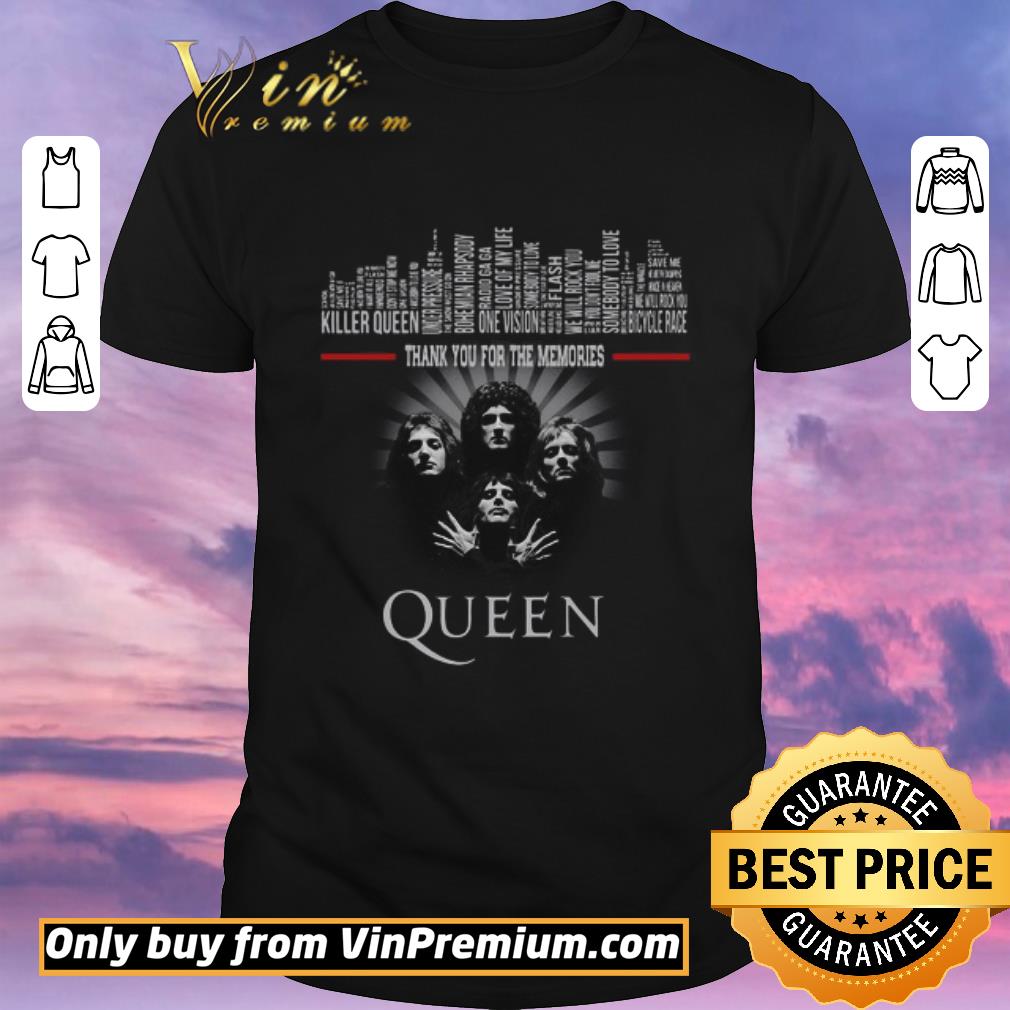 Awesome Queen Band killer Queen One vision bicycle race Thank You For The Memories shirt