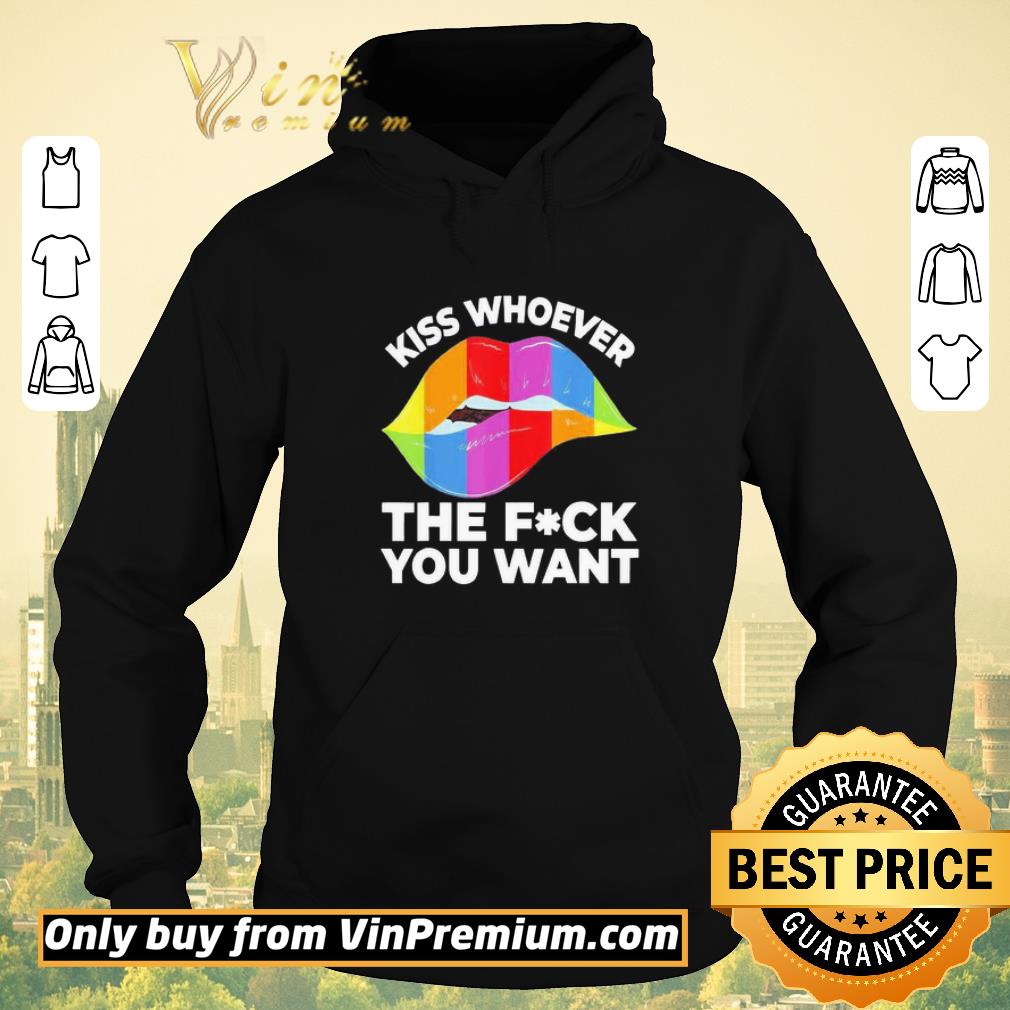 0da21631 premium kiss whoever you want rainbow sexy lips the fuck lgbt pride shirt 4 - Premium Kiss Whoever You Want Rainbow Sexy Lips The Fuck LGBT Pride shirt