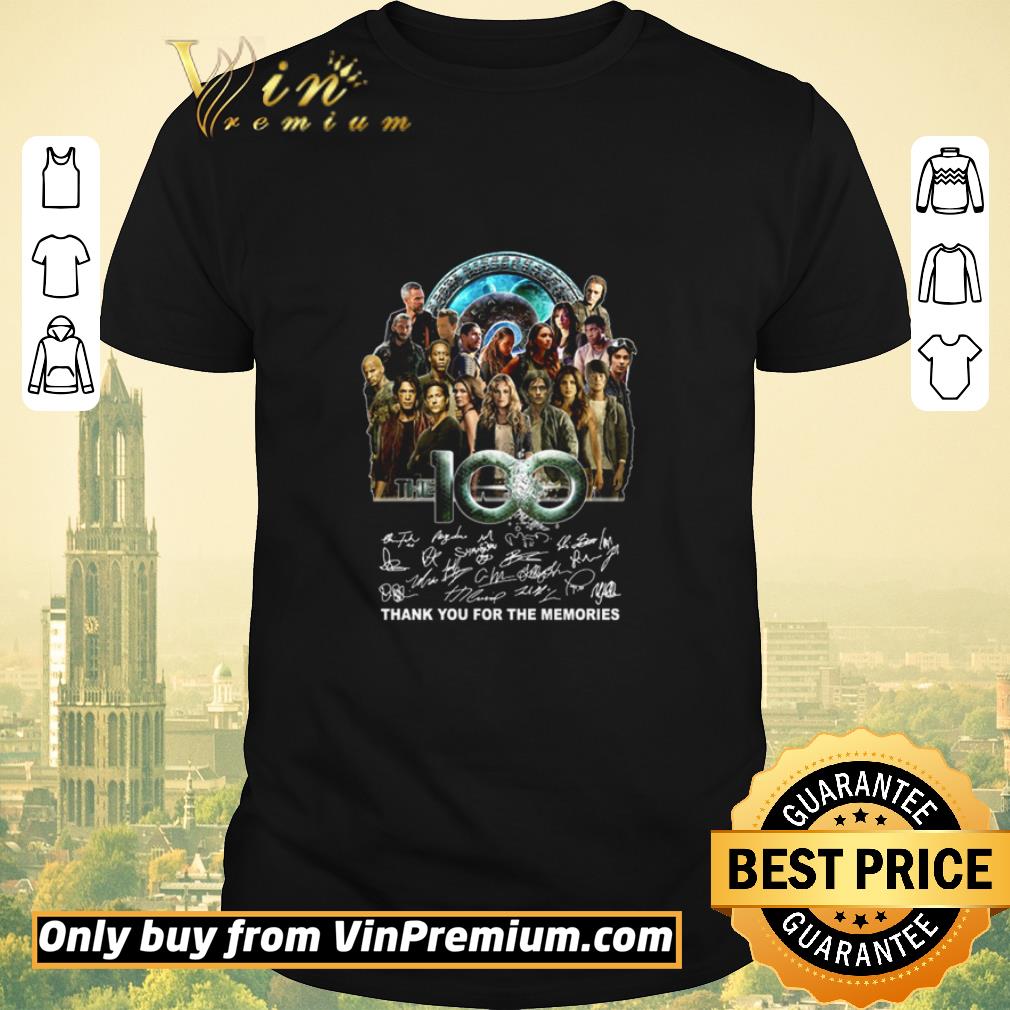 Premium The 100 thank you for the memories signatures shirt sweater