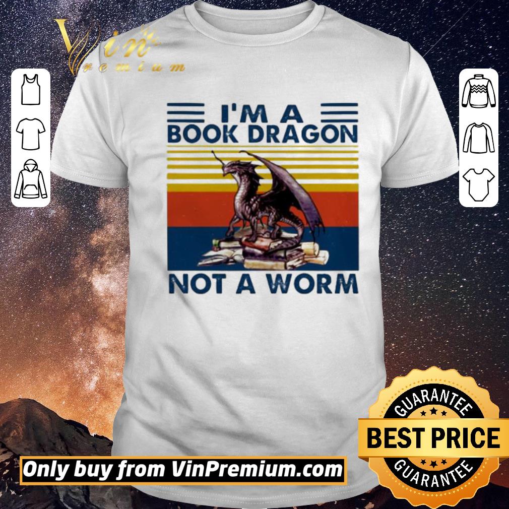 Original I’m a book dragon not a worm vintage shirt sweater