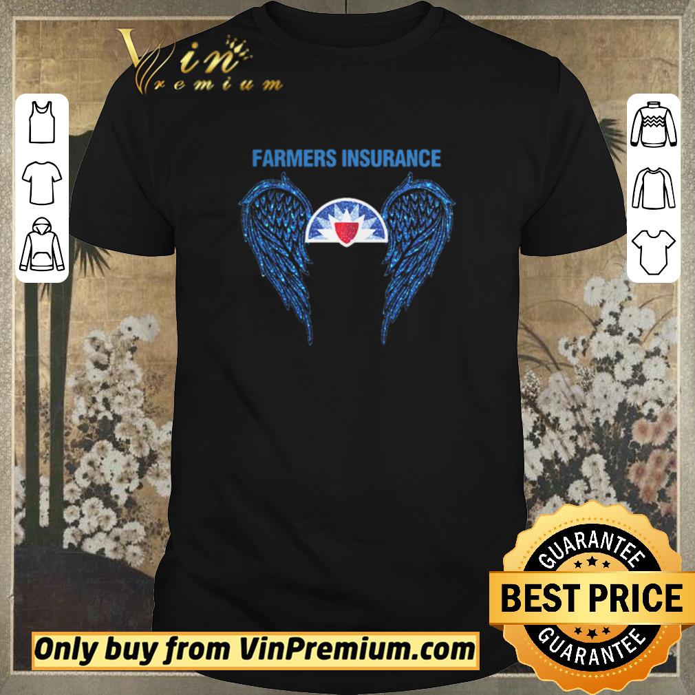 Funny Glitter Wings Farmers Insurance Logo shirt sweater