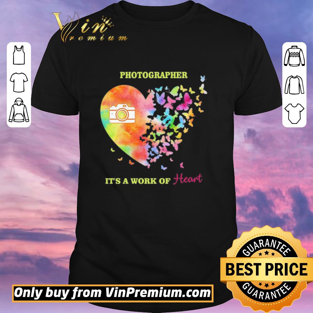 Awesome Photographer it’s a work of heart butterfly shirt sweater