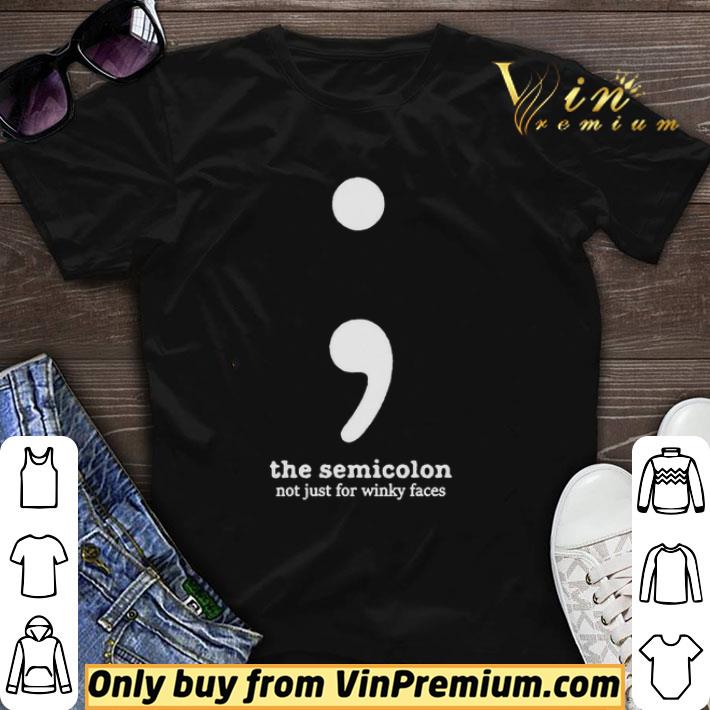 The semicolon not just for winky faces shirt sweater