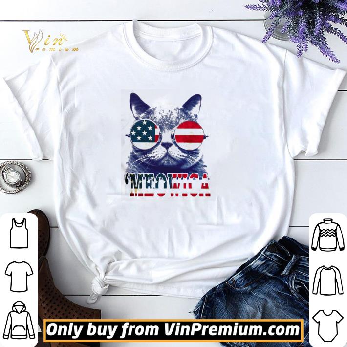 4th of July ‘meowica British Shorthair Cat shirt sweater