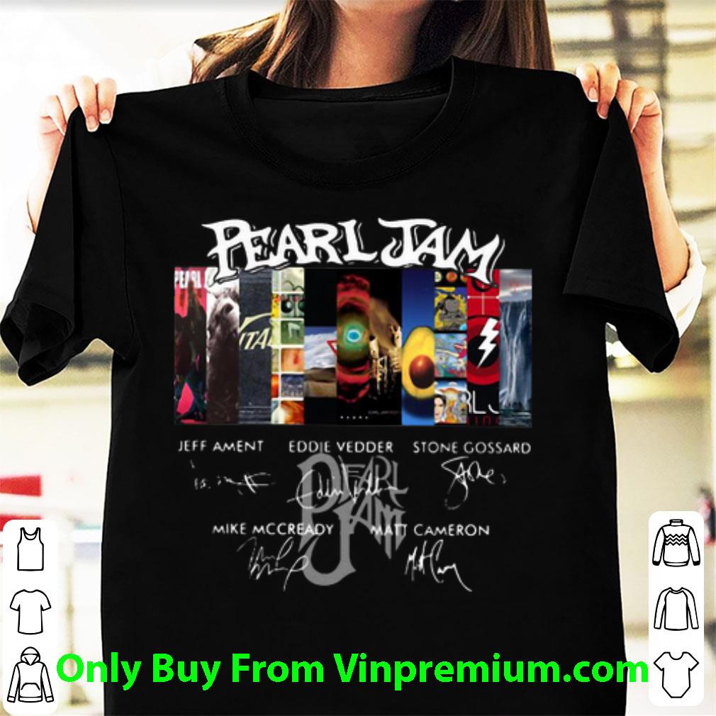 Nice Pearl Jam Signatures shirt