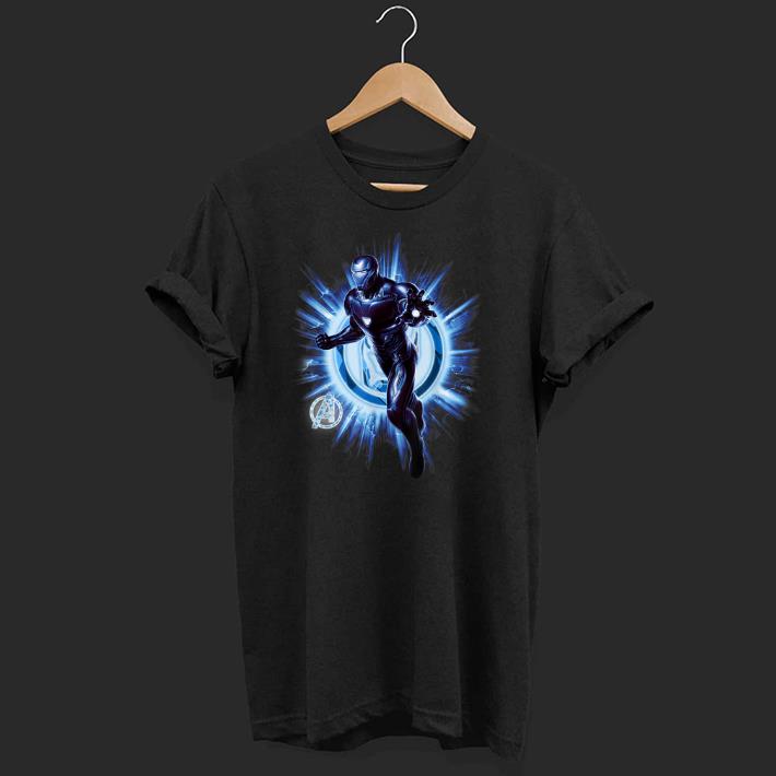 Nice Marvel Avengers Endgame Iron Man Blue Hue Portrait Shirt