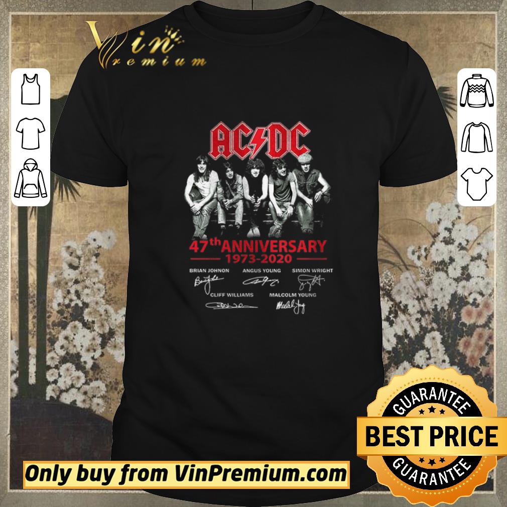 Funny Ac Dc 47th Anniversary 1973 2020 Signature shirt sweater