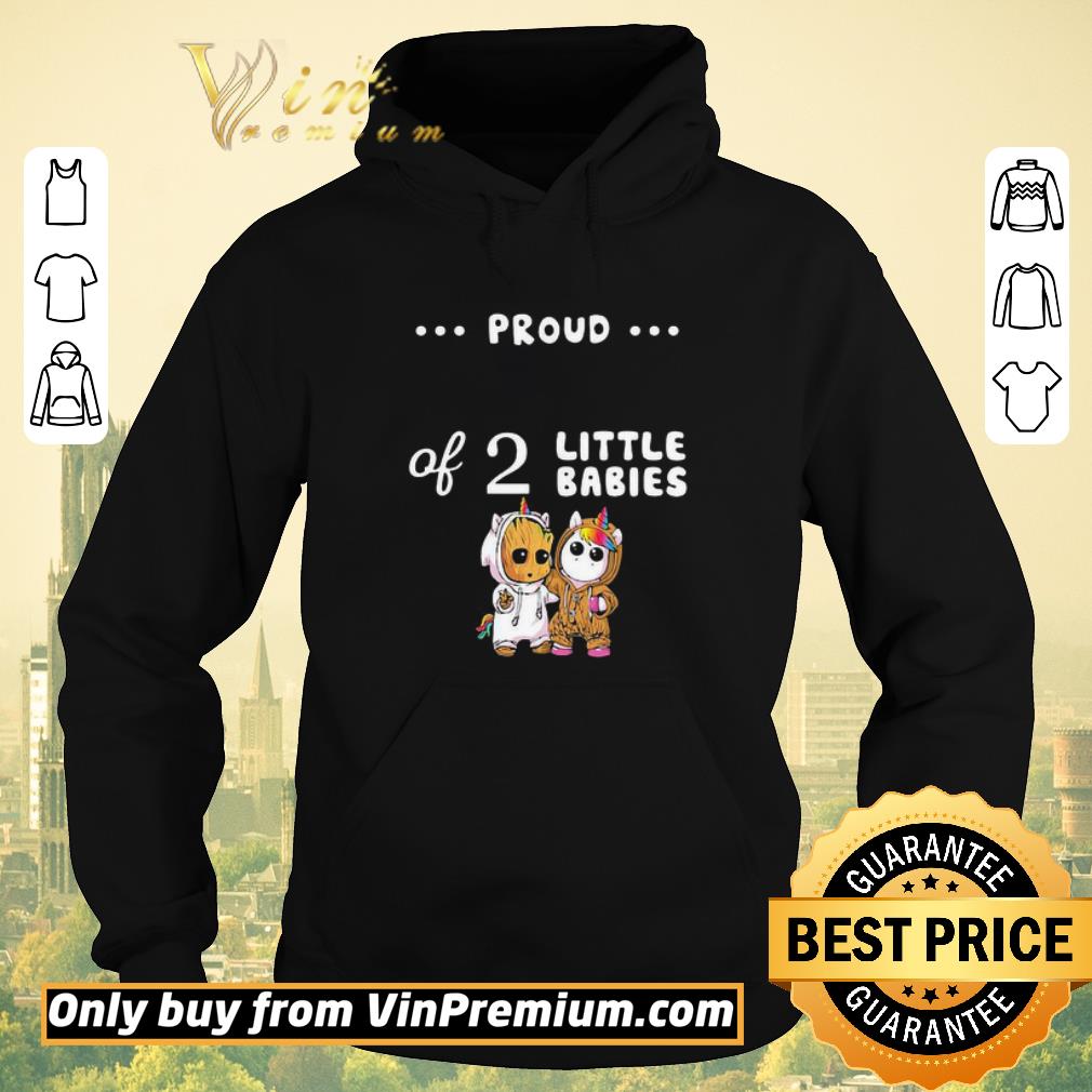 3da01b82 official proud of 2 little babies groot and unicorn shirt sweater 4 - Official Proud of 2 little babies groot and unicorn shirt sweater