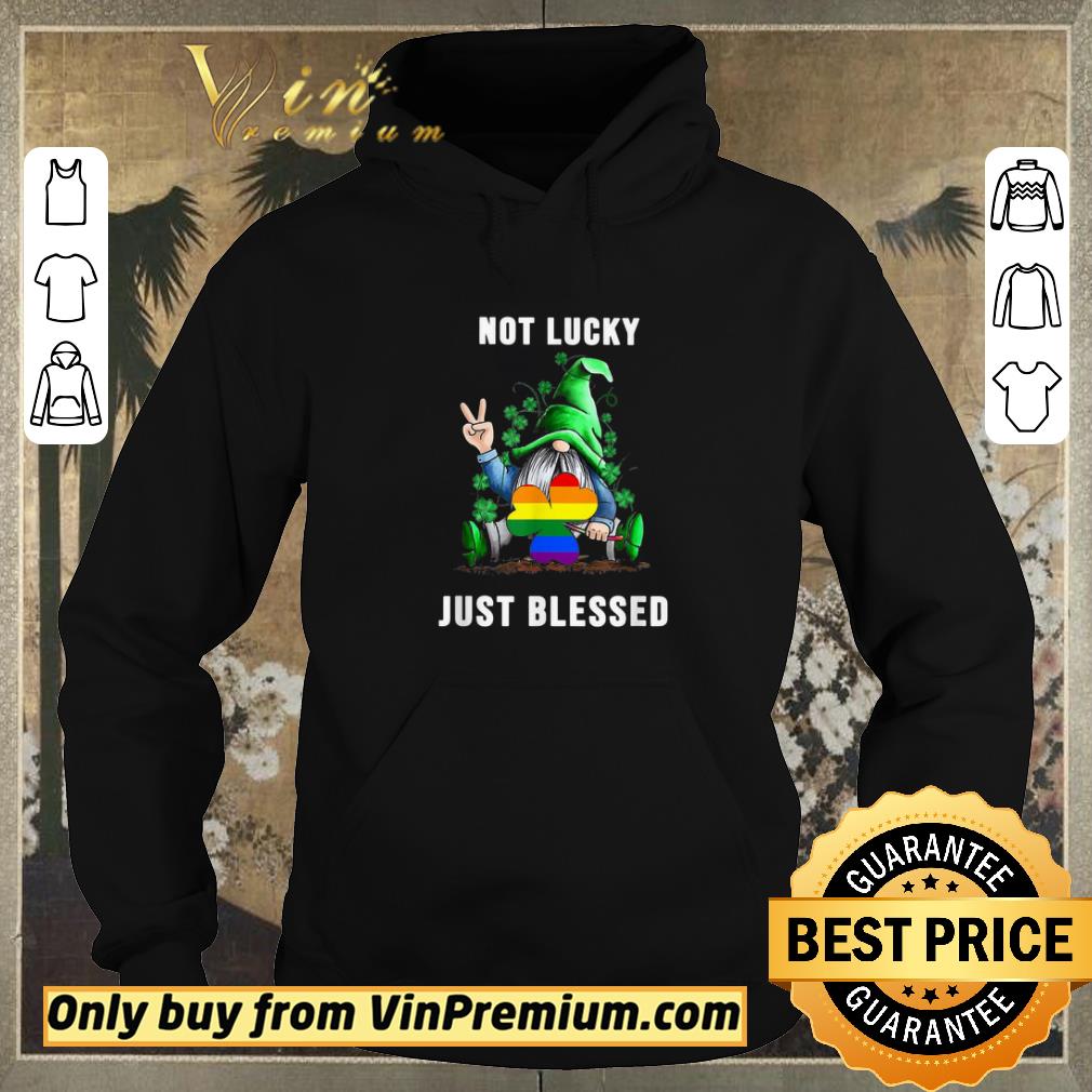 3fed9444 hot lgbt gnome not lucky just blessed shirt sweater 4 - Hot Lgbt Gnome Not Lucky Just Blessed shirt sweater