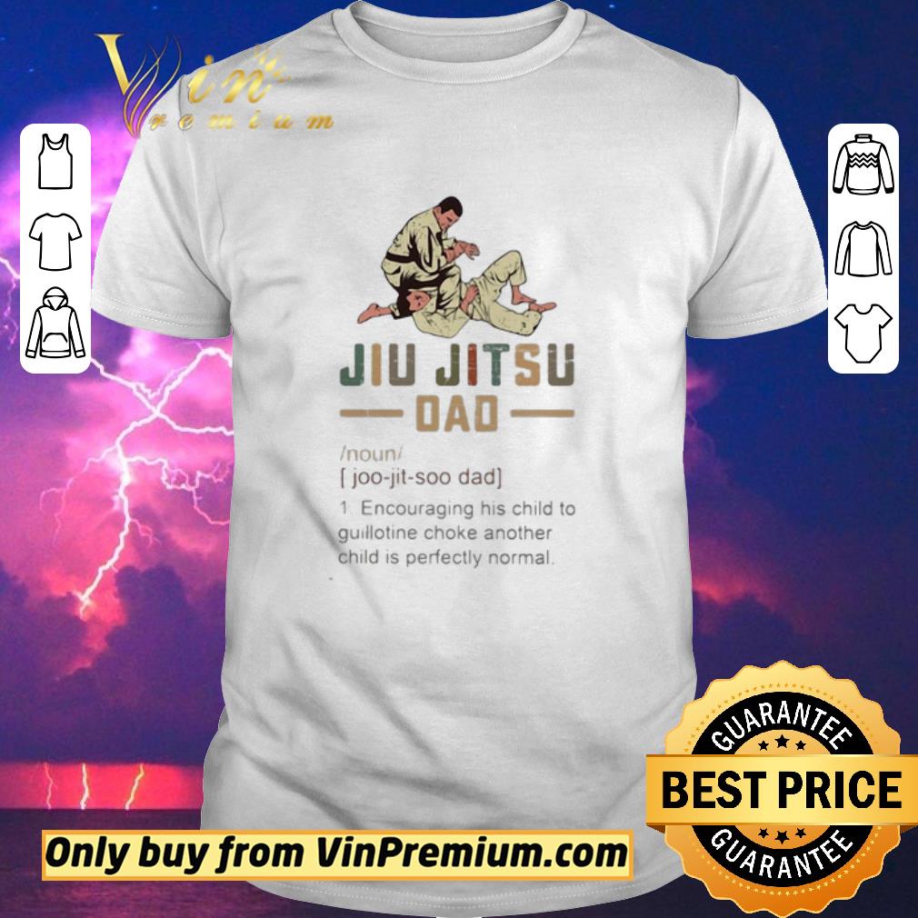 FunnyJiu Jitsu dad encouraging his child to guillotine choke another shirt sweater