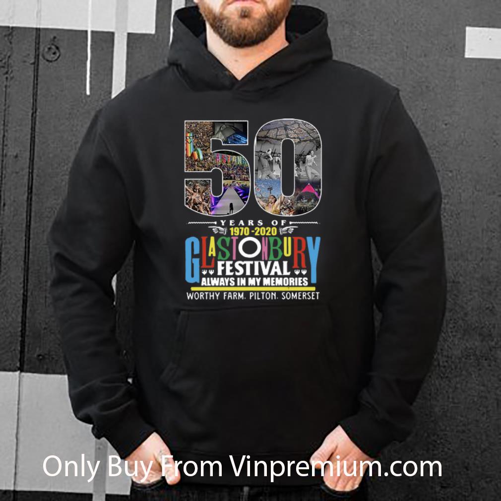 4751a569 official 50 years of glastonbury festival 1970 2020 always in my memories shirt 4 - Official 50 Years Of Glastonbury Festival 1970 2020 Always In My Memories shirt