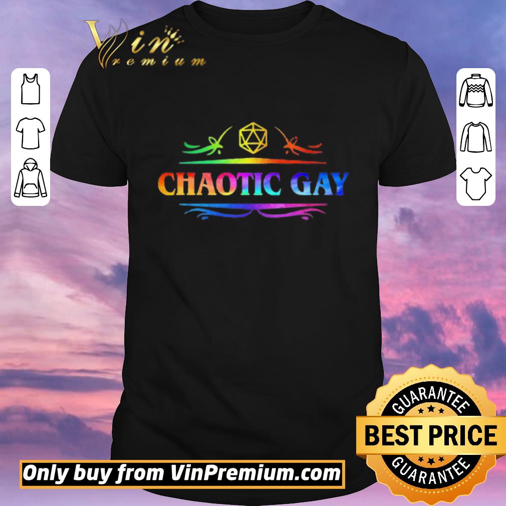 Funny Dnd dm roleplaying lgbt chaotic gay shirt