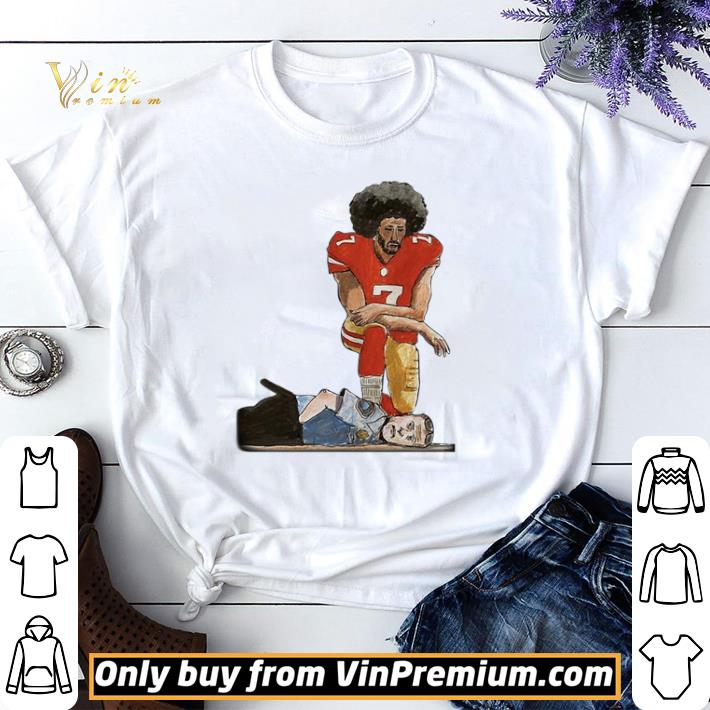 Colin Kaepernick kneeling on the neck Police shirt sweater