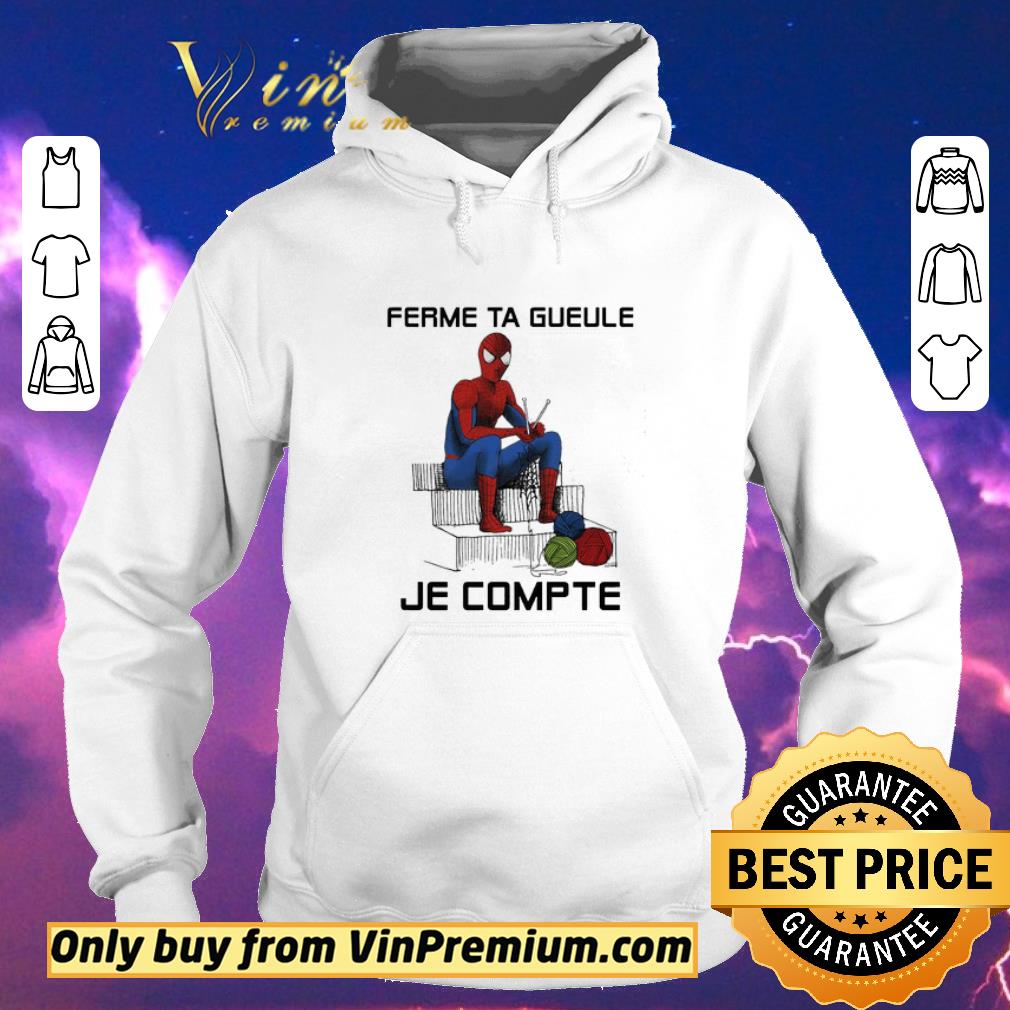 Funny Spider Man ferme ta gueule Je compte shirt sweater 50ddaaa0 funny spider man ferme ta gueule je compte shirt sweater 4 - Funny Spider Man ferme ta gueule Je compte shirt sweater