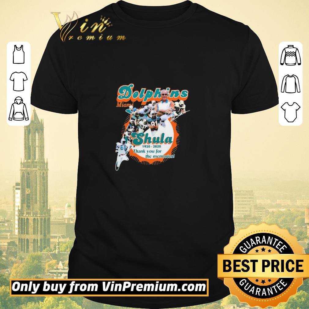 Nice Miami Dolphins Don Shula 1930 2020 Thank You For The Memories shirt sweater
