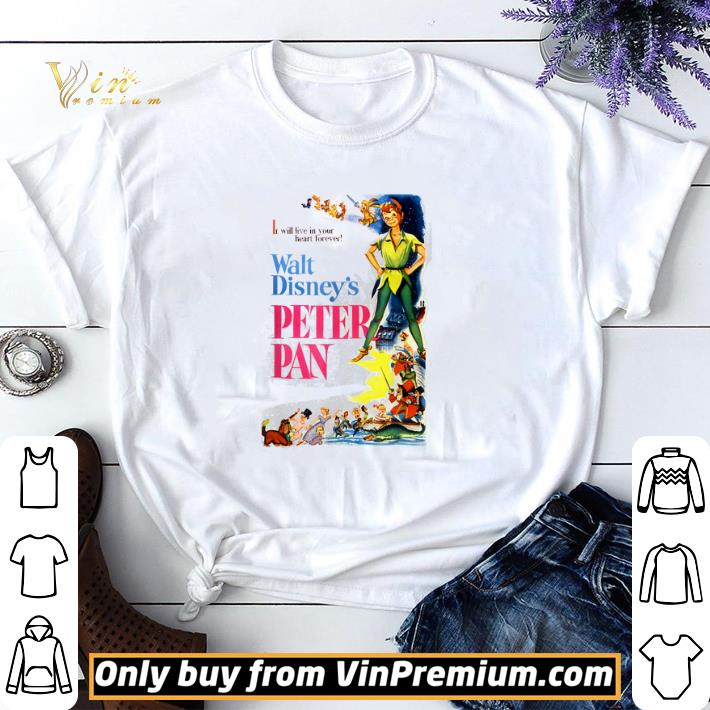 Disney Peter Pan Cartoon Poster Graphic Vintage shirt sweater