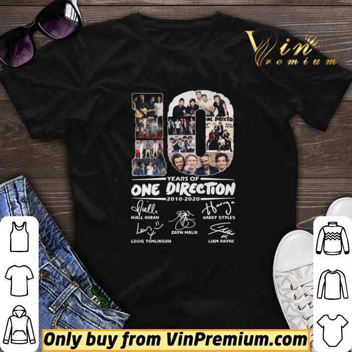 10 Years Of One Direction 2010 2020 Signatures shirt sweater