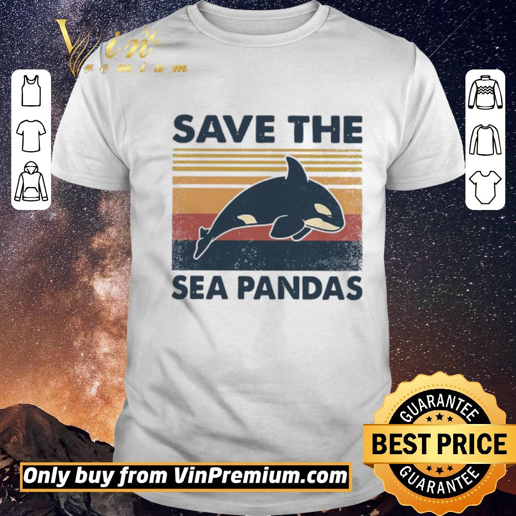 Awesome Dolphin Save the sea Pandas vintage shirt sweater
