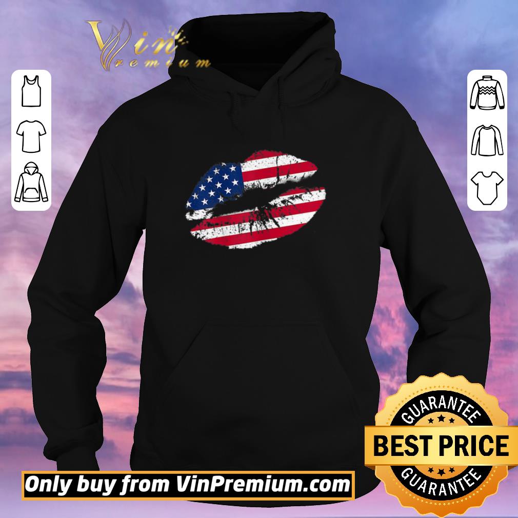 559a14a3 pretty 4th of july kiss lips american flag shirt 4 - Pretty 4Th Of July Kiss Lips American Flag shirt