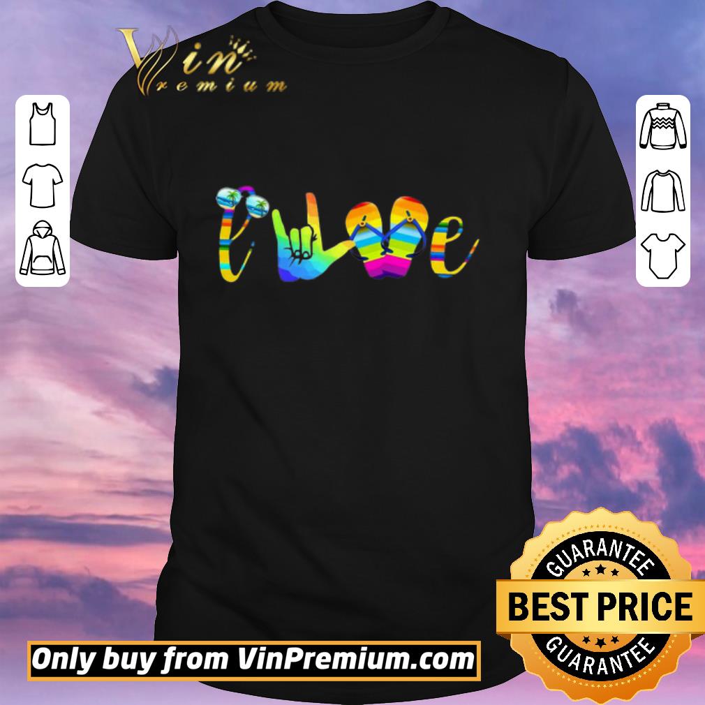 Awesome Love Sign Language Camping LGBT shirt sweater