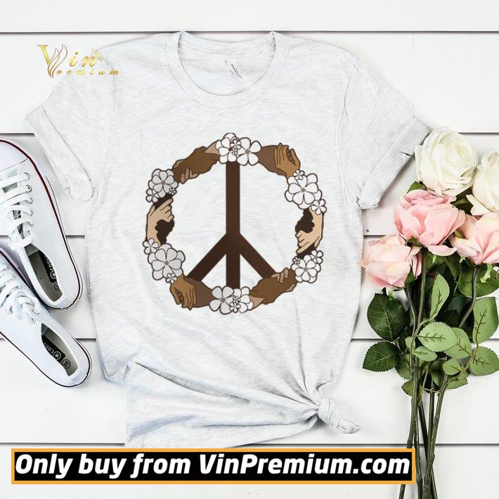 57d49344 peace hand pattern flower shirt sweater 4 - Peace Hand Pattern Flower shirt sweater