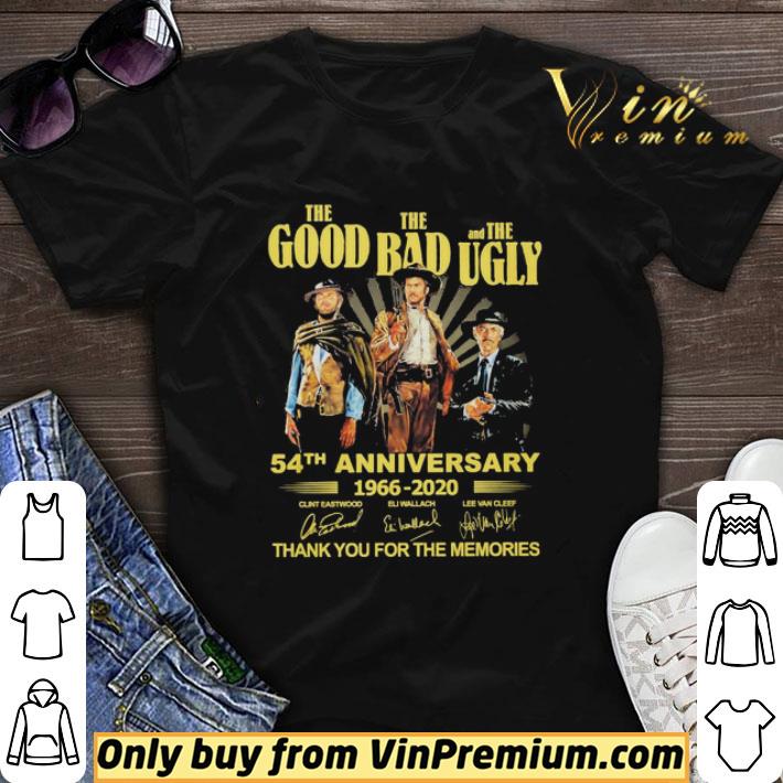 The Good The Bad and The Ugly 54th anniversary 1966 2020 thank You for the memories signatures shirt sweater