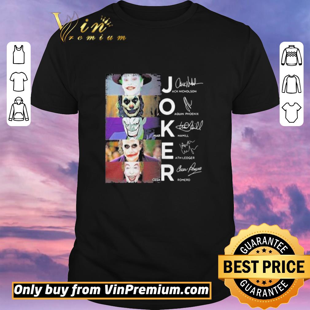 Premium Joker jack nicholson joaquin phoenix mark hamill heath ledger cesar romero signatures shirt sweater