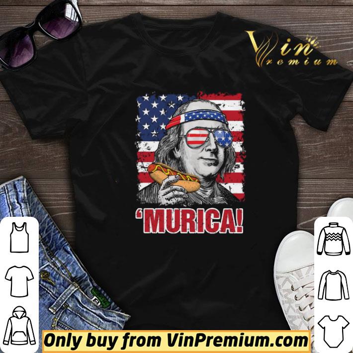 George Washington HotDog Murica American flag shirt sweater