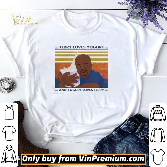 Brooklyn nine terry loves yogurt and yogurt loves terry vintage retro shirt sweater