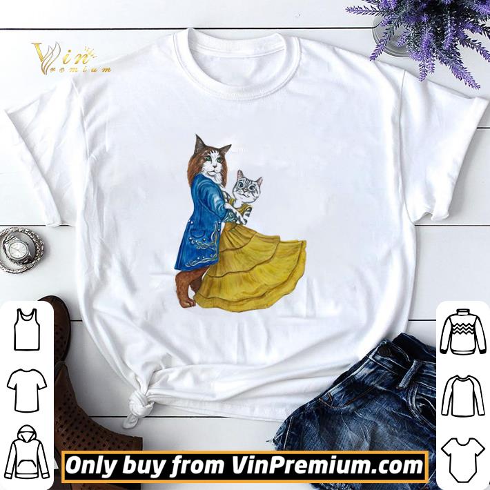 Beauty and the beast cat movie shirt sweater